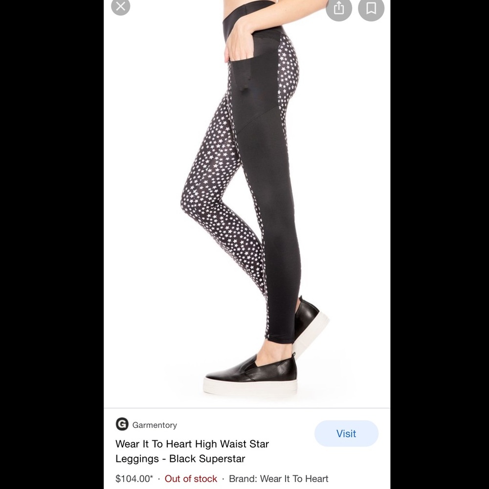 EUC WITH Wear it to Heart star leggings.